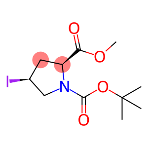 1,2-Pyrrolidinedicarboxylic acid, 4-iodo-, 1-(1,1-dimethylethyl) 2-methyl ester, (2S,4S)-