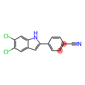 4-(5,6-dichloro-1H-indol-2-yl)benzonitrile