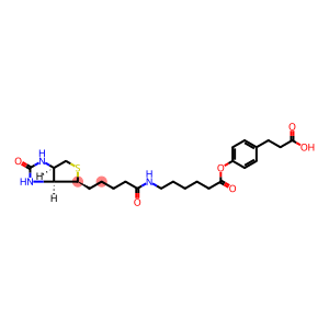 4-[[6-[[5-(Hexahydro-2-oxo-1H-thieno[3,4-d]imidazol-4-yl)-1-oxopentyl]amino]-1-oxohexyl]oxy]benzenepropanoic acid