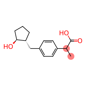 (+/-)-2-[4-(trans)-((1'R,2'S)-2'-hydroxycyclopentylmethyl)-phenyl]propionic acid