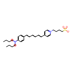 Neurodye RH-237N-(4-Sulfobutyl)-4-(6-(4-dibutylamino)phenyl)hexatrienyl)pyridinium, inner saltRH-237