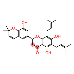 [2,6'-Bi-2H-1-benzopyran]-4(3H)-one, 5,7,8'-trihydroxy-2',2'-dimethyl-6,8-bis(3-methyl-2-buten-1-yl)-, (2S)-