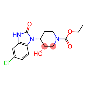 ethyl cis-4-(5-chloro-2,3-dihydro-2-oxo-1H-benzimidazol-1-yl)-3-hydroxypiperidine-1-carboxylate