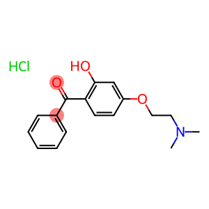 [4-[2-(dimethylamino)ethoxy]-2-hydroxyphenyl] phenyl ketone hydrochloride