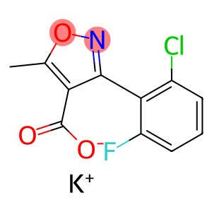 3-(2-Chloro-6-fluorophenyl)-5-methyl-4-isoxazolecarboxylic acid potassium salt