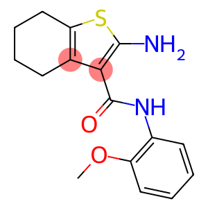 2-AMINO-N-(2-METHOXYPHENYL)-4,5,6,7-TETRAHYDRO-1-BENZOTHIOPHENE-3-CARBOXAMIDE