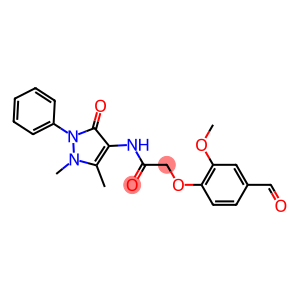 N-(1,5-二甲基-3-氧代-2-苯基-2,3-二氢-1H-吡唑-4-基)-2-(4-甲酰基-2-甲氧基苯氧基)乙酰胺