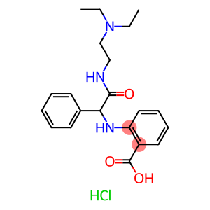 2-[(2-diethylaminoethylcarbamoyl-phenyl-methyl)amino]benzoic acid hydr ochloride