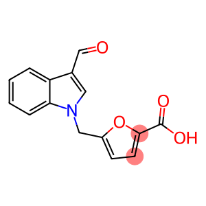 5-((3-Formyl-1H-indol-1-yl)methyl)furan-2-carboxylic acid