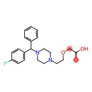 (2-(4-((4-Fluorophenyl)phenylmethyl)-1-piperazinyl)ethoxy)acetic acid  hydrate