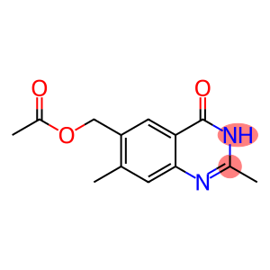 4(3H)-Quinazolinone, 6-[(acetyloxy)methyl]-2,7-dimethyl-