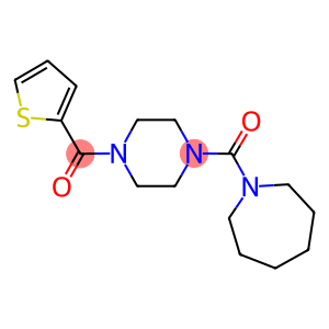 1-{[4-(2-thienylcarbonyl)-1-piperazinyl]carbonyl}azepane