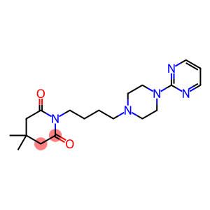 2,6-Piperidinedione, 4,4-dimethyl-1-(4-(4-(2-pyrimidinyl)-1-piperazinyl)butyl)-