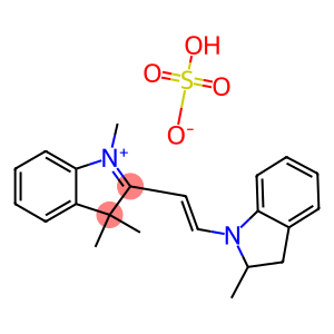 2-[2-(2,3-dihydro-2-methyl-1H-indol-1-yl)vinyl]-1,3,3-trimethyl-3H-indolium hydrogen sulphate