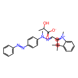 1,3,3-trimethyl-2-[[methyl[4-(phenylazo)phenyl]hydrazono]methyl]-3H-indolium lactate