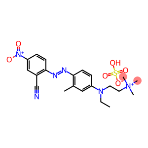 (2-((4-((2-Cyano-4-nitrophenyl)azo)-3-methylphenyl)ethylamino)ethyl)trimethylammonium hydrogen sulphate