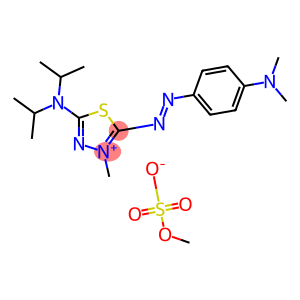 5-(diisopropylamino)-2-[[4-(dimethylamino)phenyl]azo]-3-methyl-1,3,4-thiadiazolium methyl sulphate