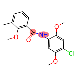 N-(4-chloro-2,5-dimethoxyphenyl)-2-methoxy-3-methylbenzamide