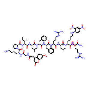 7-METHOXYCOUMARIN-4-ACETYL-GLY-LYS-PRO-ILE-LEU-PHE-PHE-ARG-LEU-LYS(DNP)-D-ARG-AMIDE