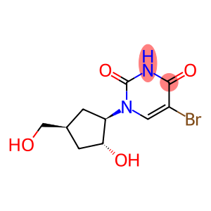 2,4(1H,3H)-Pyrimidinedione, 5-bromo-1-[(1R,2R,4S)-2-hydroxy-4-(hydroxymethyl)cyclopentyl]-, rel-