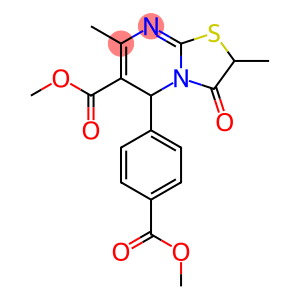 methyl 5-[4-(methoxycarbonyl)phenyl]-2,7-dimethyl-3-oxo-2,3-dihydro-5H-[1,3]thiazolo[3,2-a]pyrimidine-6-carboxylate