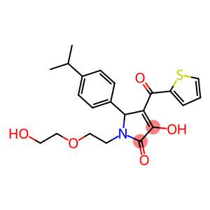 2H-Pyrrol-2-one, 1,5-dihydro-3-hydroxy-1-[2-(2-hydroxyethoxy)ethyl]-5-[4-(1-methylethyl)phenyl]-4-(2-thienylcarbonyl)-