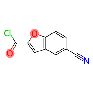 2-Benzofurancarbonyl chloride, 5-cyano- (9CI)