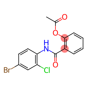 2-((4-bromo-2-chlorophenyl)carbamoyl)phenyl acetate