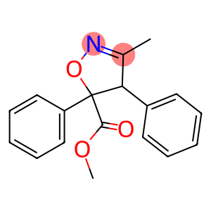 5-Isoxazolecarboxylic  acid,  4,5-dihydro-3-methyl-4,5-diphenyl-,  methyl  ester