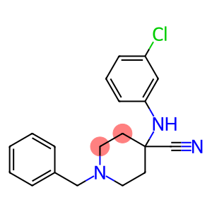 4-Piperidinecarbonitrile, 4-[(3-chlorophenyl)amino]-1-(phenylmethyl)-