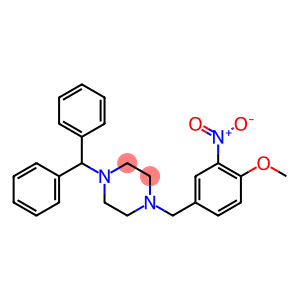 1-benzhydryl-4-[(4-methoxy-3-nitrophenyl)methyl]piperazine