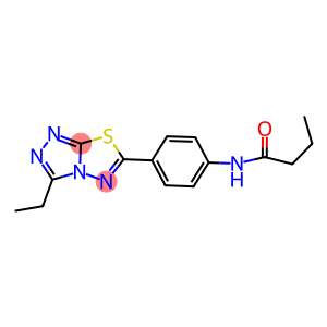 N-[4-(3-ethyl[1,2,4]triazolo[3,4-b][1,3,4]thiadiazol-6-yl)phenyl]butanamide