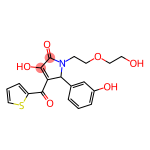 3-hydroxy-1-[2-(2-hydroxyethoxy)ethyl]-5-(3-hydroxyphenyl)-4-(2-thienylcarbonyl)-1,5-dihydro-2H-pyrrol-2-one