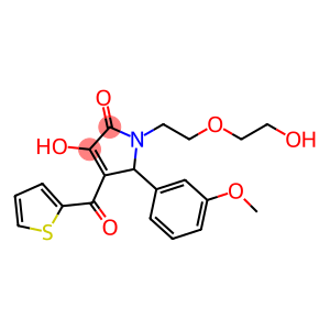 3-hydroxy-1-[2-(2-hydroxyethoxy)ethyl]-5-(3-methoxyphenyl)-4-(2-thienylcarbonyl)-1,5-dihydro-2H-pyrrol-2-one