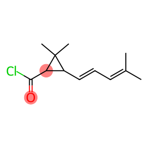 Cyclopropanecarbonyl chloride, 2,2-dimethyl-3-(4-methyl-1,3-pentadienyl)- (9CI)