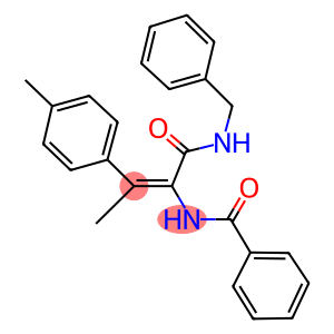 N-[1-[(benzylamino)carbonyl]-2-(4-methylphenyl)-1-propenyl]benzamide