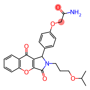 2-{4-[2-(3-isopropoxypropyl)-3,9-dioxo-1,2,3,9-tetrahydrochromeno[2,3-c]pyrrol-1-yl]phenoxy}acetamide