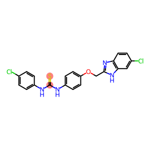 3-[4-[(5-chloro-3H-benzoimidazol-2-yl)methoxy]phenyl]-1-(4-chloropheny l)thiourea