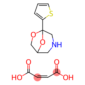 but-2-enedioic acid, 1-thiophen-2-yl-7,8-dioxa-3-azabicyclo[3.2.1]octa ne