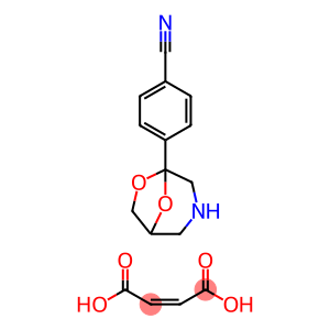 but-2-enedioic acid, 4-(7,8-dioxa-3-azabicyclo[3.2.1]oct-1-yl)benzonit rile