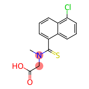 Glycine, N-[(5-chloro-1-naphthalenyl)thioxomethyl]-N-methyl-