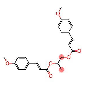 1-methyl-1,2-ethanediyl bis(p-methoxycinnamate)