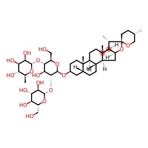 β-D-Glucopyranoside, (3β,5β,25S)-spirostan-3-yl O-6-deoxy-α-L-mannopyranosyl-(1→4)-O-[β-D-glucopyranosyl-(1→2)]-