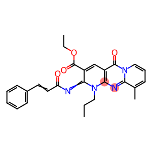 ethyl 2-(cinnamoylimino)-10-methyl-5-oxo-1-propyl-1,5-dihydro-2H-dipyrido[1,2-a:2,3-d]pyrimidine-3-carboxylate