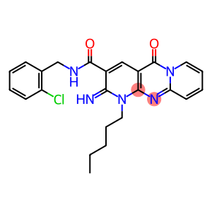 N-(2-chlorobenzyl)-2-imino-5-oxo-1-pentyl-1,5-dihydro-2H-dipyrido[1,2-a:2,3-d]pyrimidine-3-carboxamide