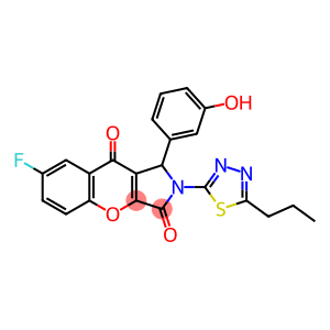 7-fluoro-1-(3-hydroxyphenyl)-2-(5-propyl-1,3,4-thiadiazol-2-yl)-1,2-dihydrochromeno[2,3-c]pyrrole-3,9-dione