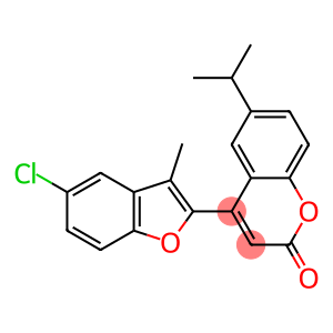 4-(5-chloro-3-methyl-1-benzofuran-2-yl)-6-(propan-2-yl)-2H-chromen-2-one