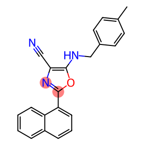 5-[(4-methylbenzyl)amino]-2-(naphthalen-1-yl)-1,3-oxazole-4-carbonitrile