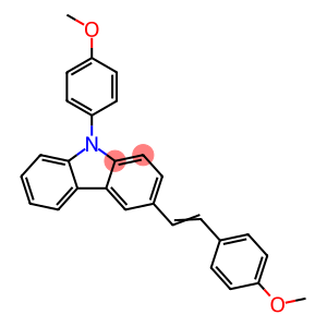 9H-Carbazole, 9-(4-methoxyphenyl)-3-[2-(4-methoxyphenyl)ethenyl]-