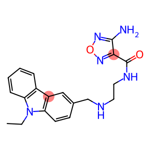 4-amino-N-(2-{[(9-ethyl-9H-carbazol-3-yl)methyl]amino}ethyl)-1,2,5-oxadiazole-3-carboxamide